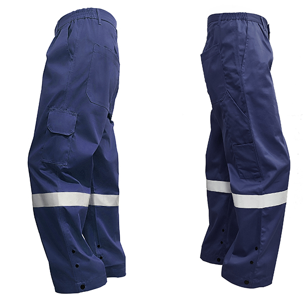 FLAMEBUSTER JP Antistatic FR Cotton Zip Jacket & Pants Navy