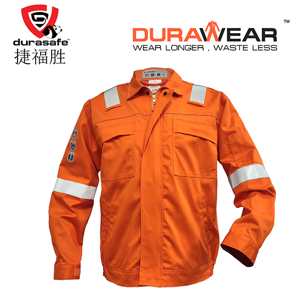 FLAMEBUSTER JP Antistatic FR Cotton Zip Jacket & Pants Orange