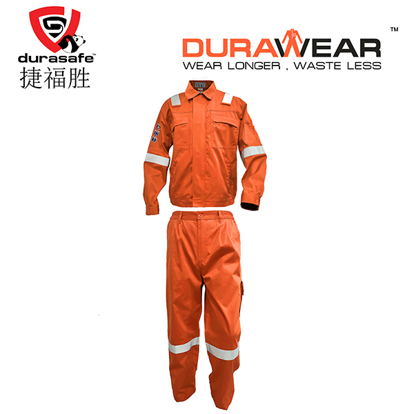 FLAMEBUSTER JP Antistatic FR Cotton Zip Jacket & Pants Orange