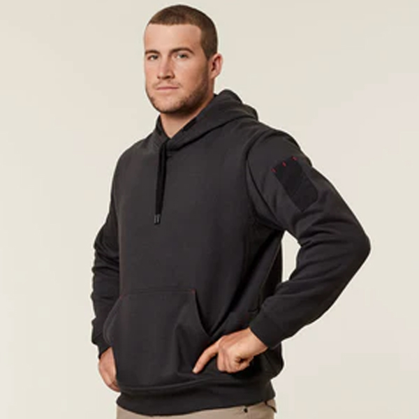 HARD YAKKA G19326 Foundations Brushed Fleece Hoodie Charcoal